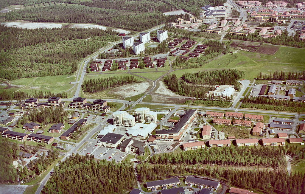 Ersboda sett från luften år 1983.