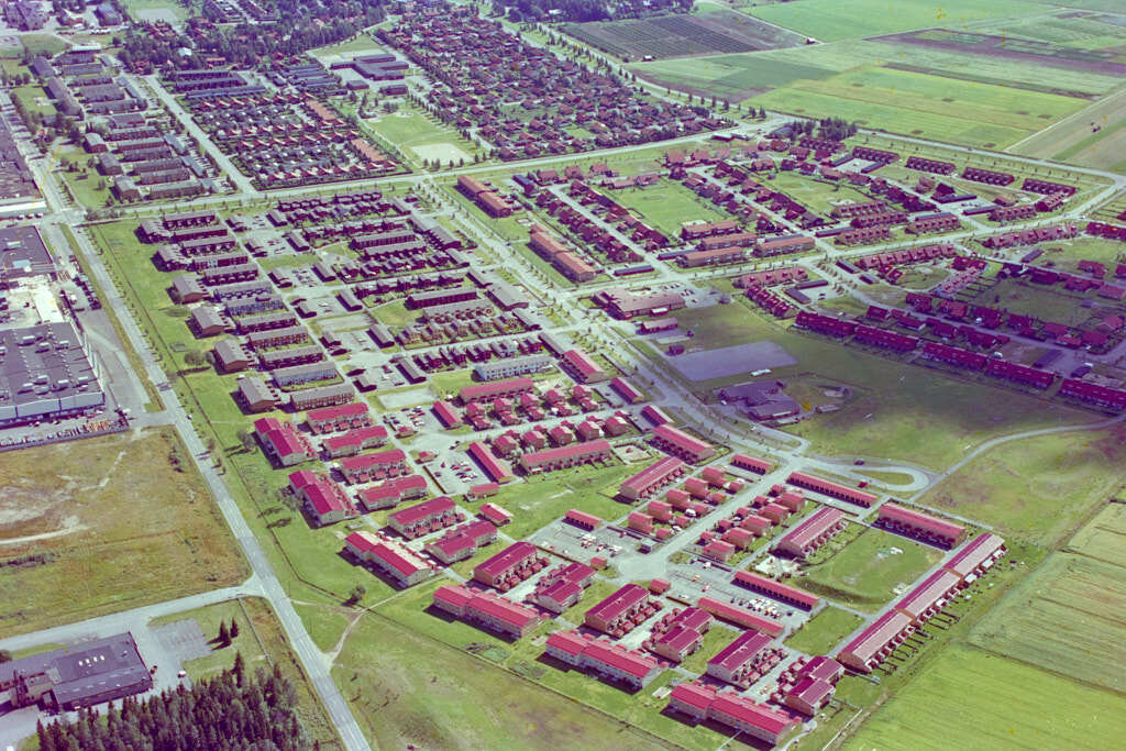 Ett flygbild av Böleäng år 1984.