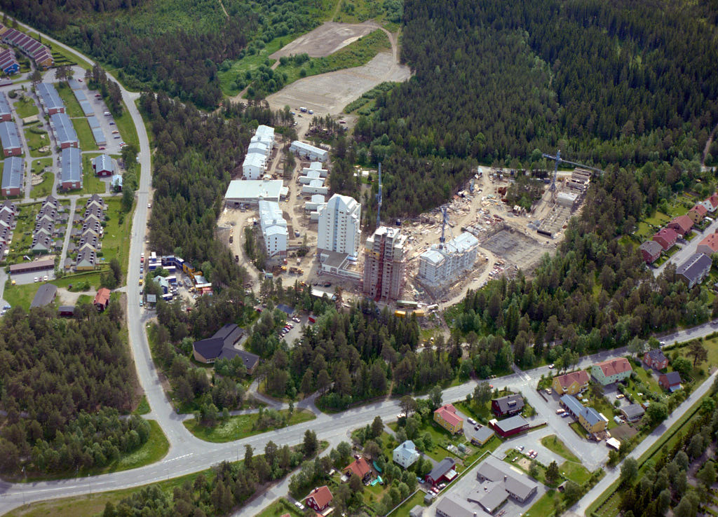 En bild av Sandbacka i Umeå år 1987.