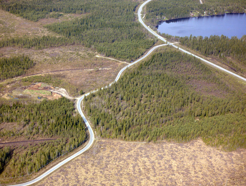 En bild av Tomtebo i Umeå år 1988.