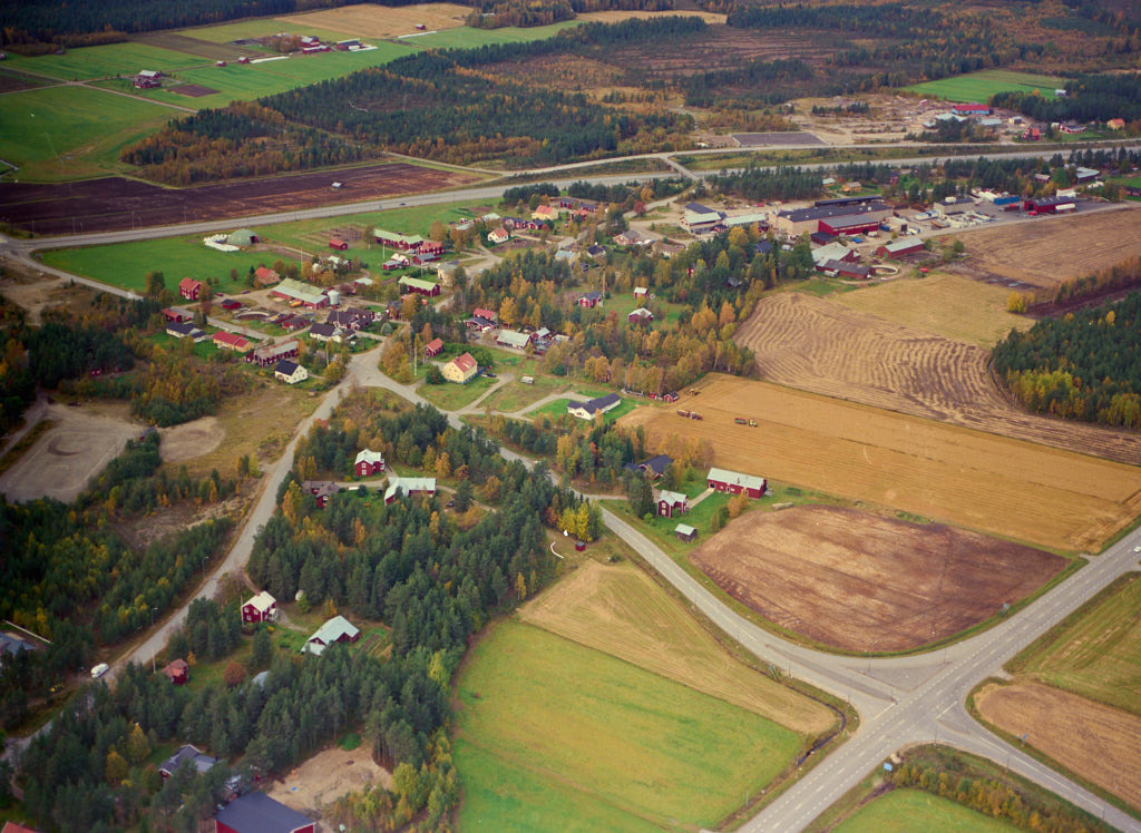 Stöcksjö sett från luften år 1990.