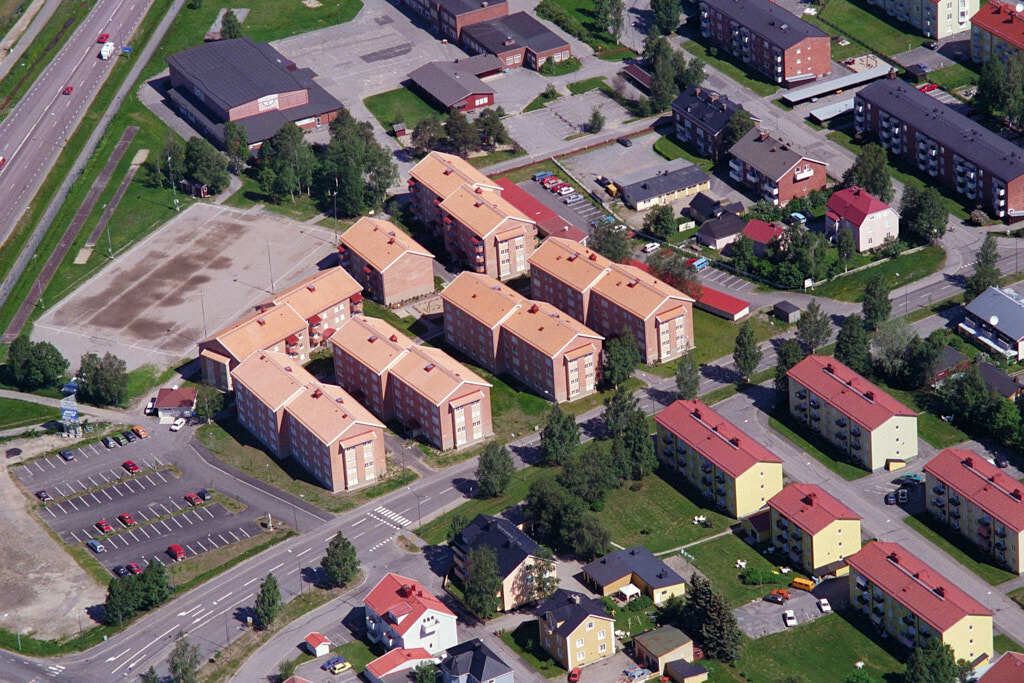 Haga sett från luften år 1995.