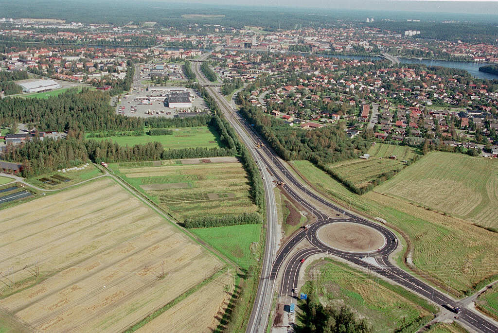 Teg sett från luften år 2000.