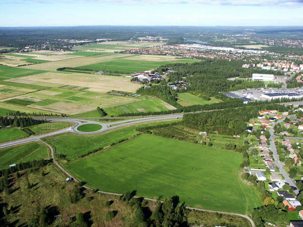 Söderslätt och Teg sett från luften år 2003.