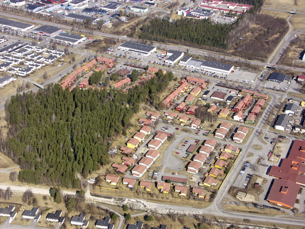 Bilden visar Marieberg i Umeå år 2005.