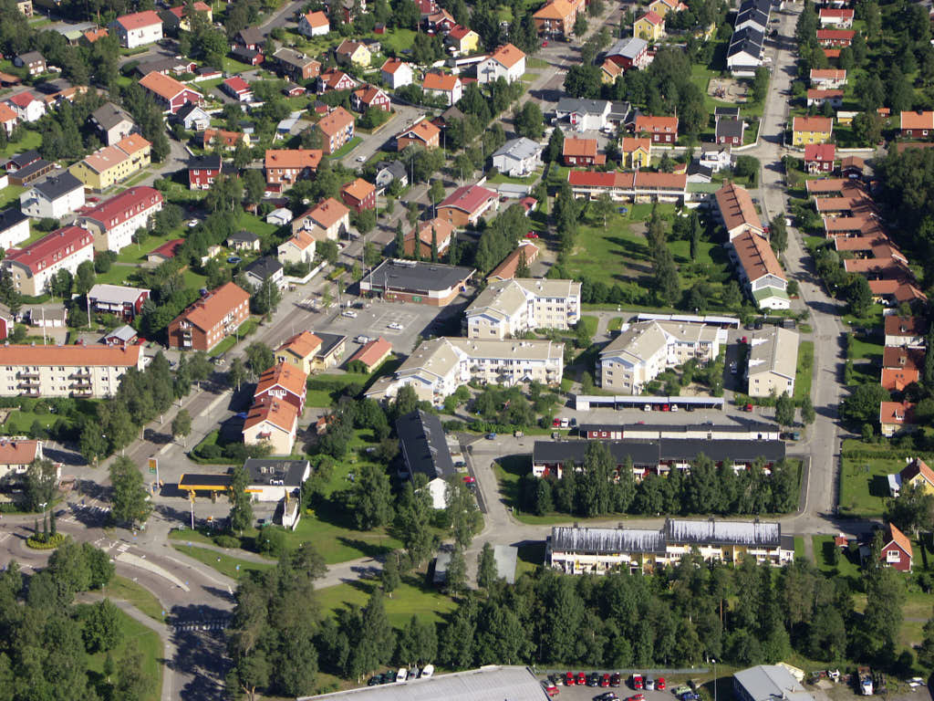 Bilden visar Sandbacka i Umeå år 2005.