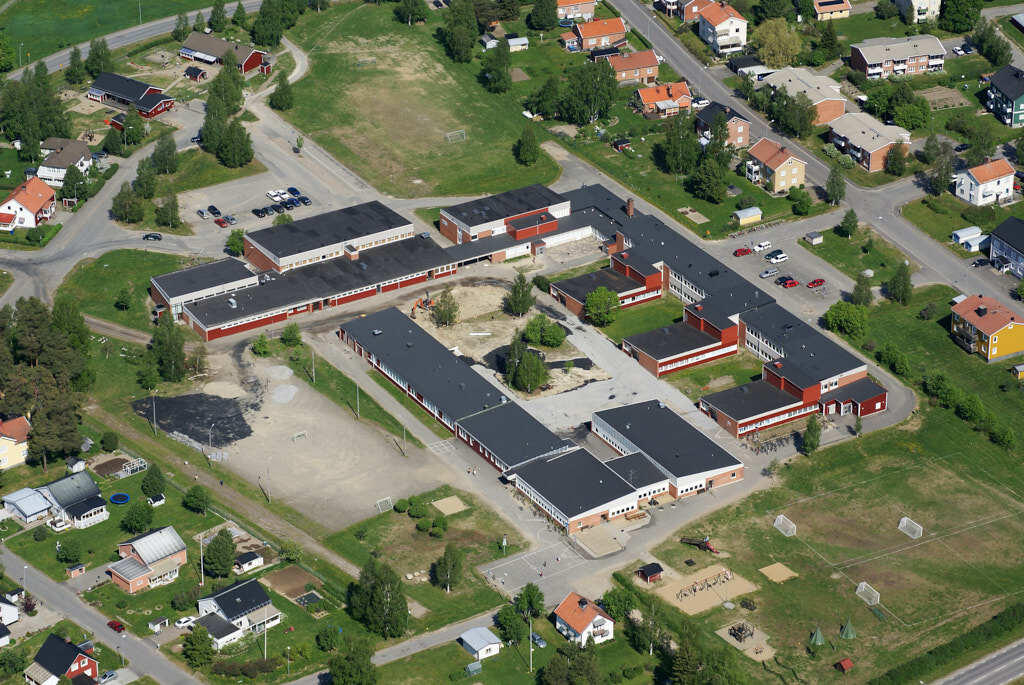 Burträsk sett från luften år 2007.