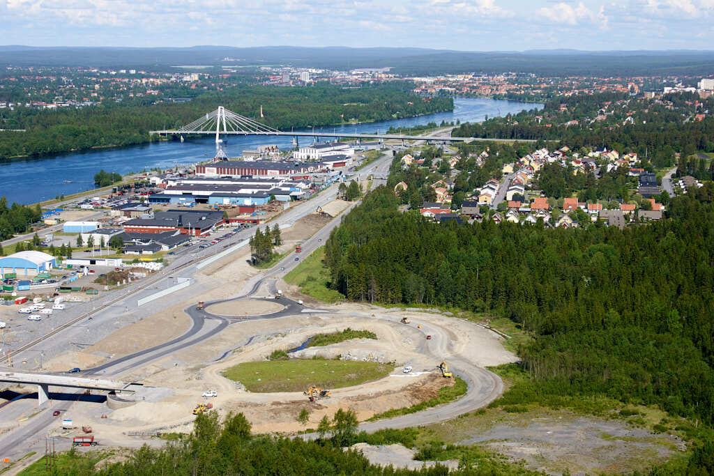 Gimonäs sett från luften år 2008.