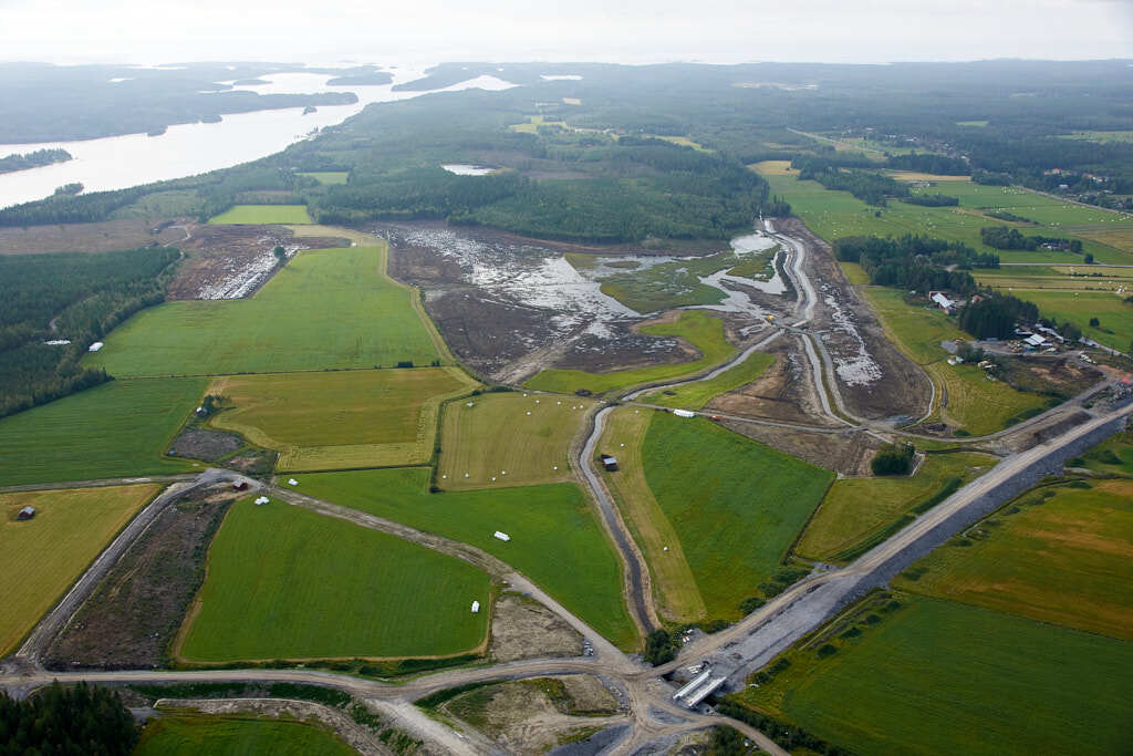 Stöcke sett från luften år 2008.