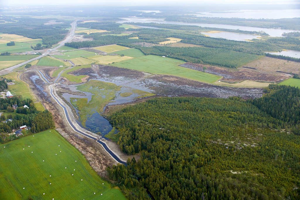 Stöcke sett från luften år 2008.