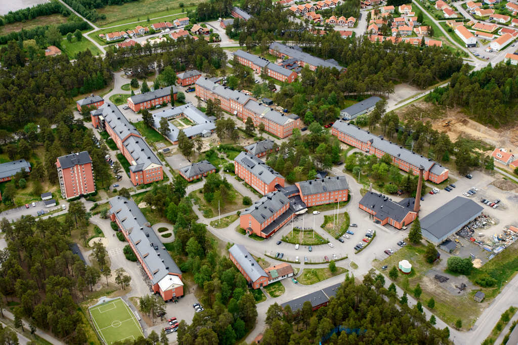 Ett flygbild av Umedalen år 2009.