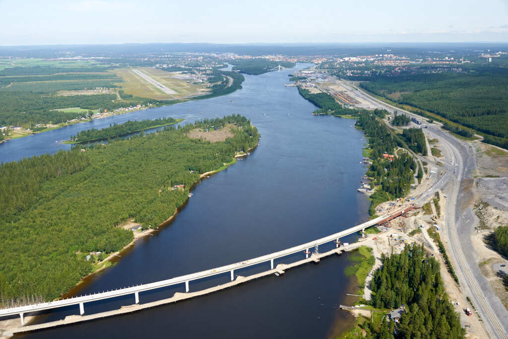 Det här är en bild som togs från ovan av Storsandskär år 2009