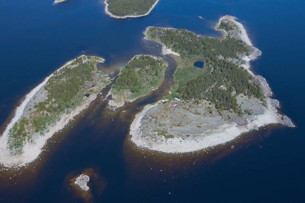 Bilden av Nordmaling och Gåsgrundet från 2012, som togs från luften, ger oss en unik möjlighet att se platsen på ett sätt som sällan är möjligt.