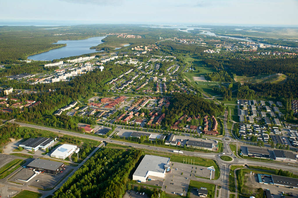 Marieberg sett från luften år 2013.