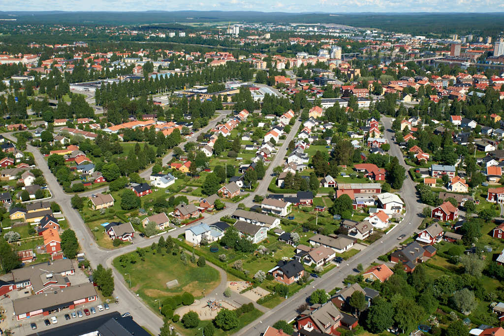 Teg sett från luften år 2013.