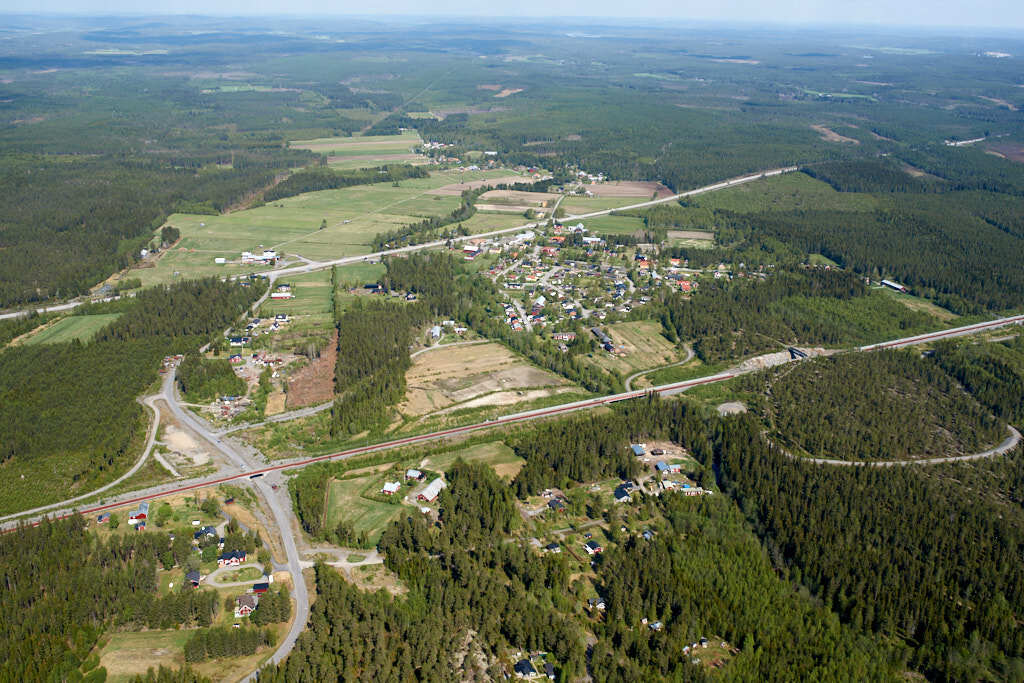 Bilden av Sörmjöle från 2016, som togs från luften, ger oss en unik möjlighet att se platsen på ett sätt som sällan är möjligt.