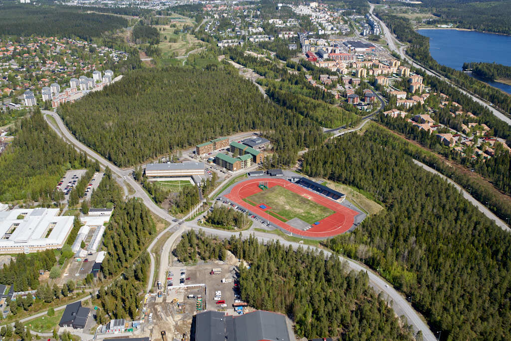 Lill-Jans området sett från luften år 2017.