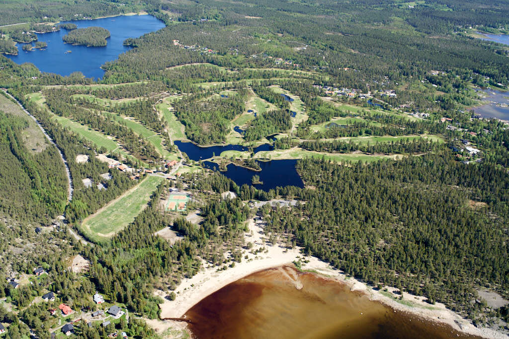 En bild från luften visar Norrmjöle år 2017.