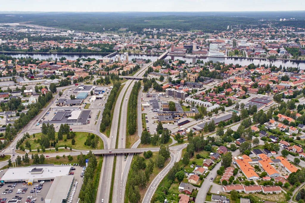 Teg sett från luften år 2018.