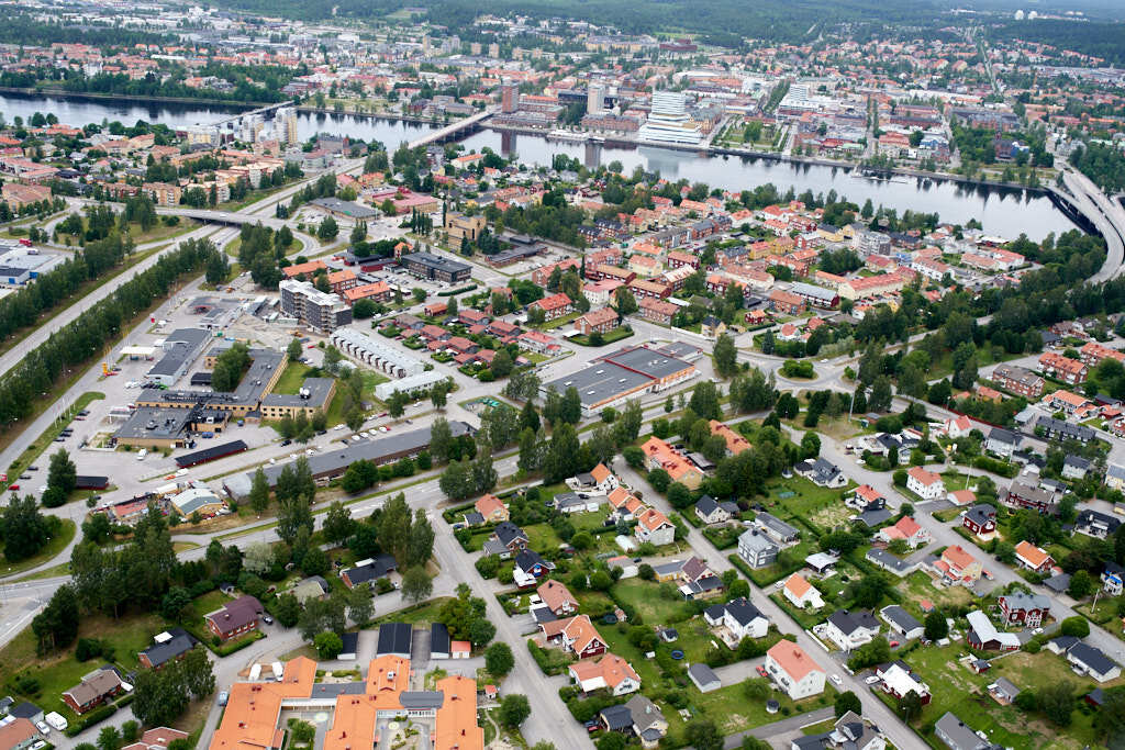 Teg sett från luften år 2018.