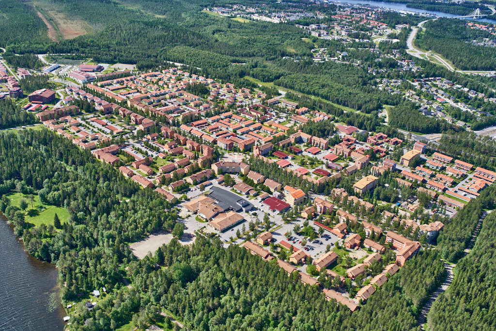 Tomtebo sett från luften år 2019.