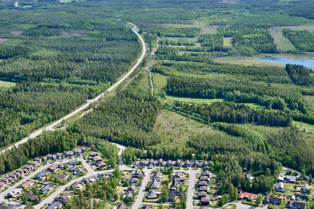 Det här är en bild som togs från ovan av Innertavle år 2020