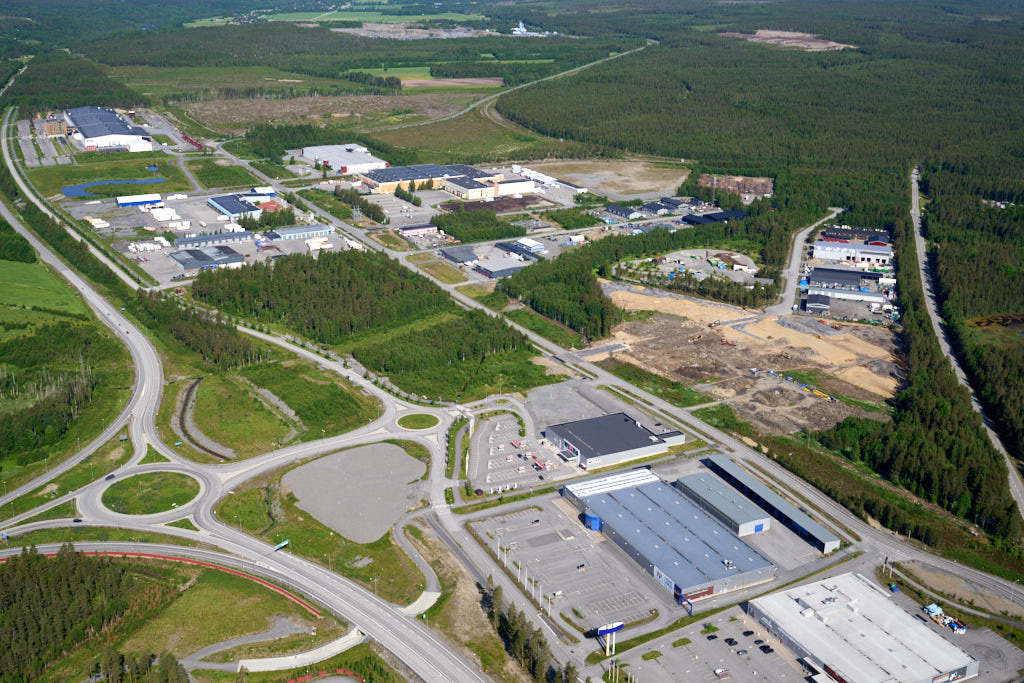 En bild av Klockarbäcken i Umeå år 2025.