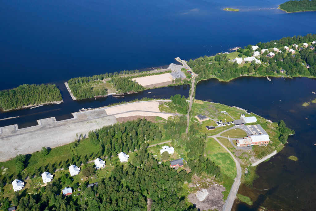 Norrbyskär sett från luften år 2025.