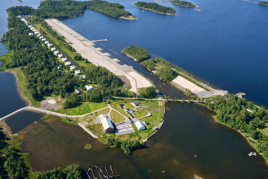 En flygbild som visar Norrbyskär år 2025.