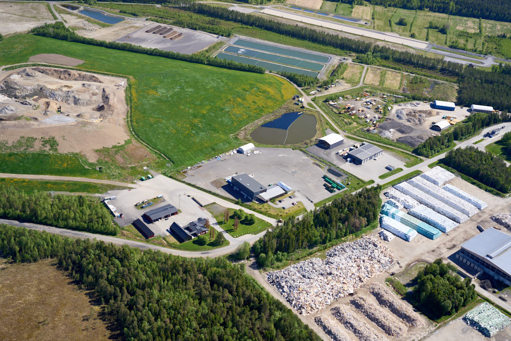 Dåva i Umeå sett från luften år 2026.