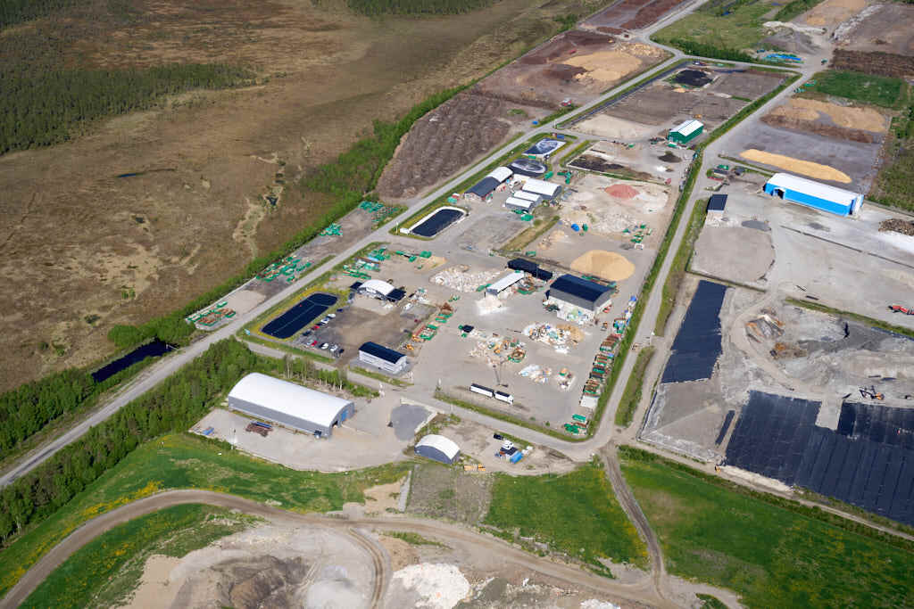 Dåva i Umeå sett från luften år 2026.