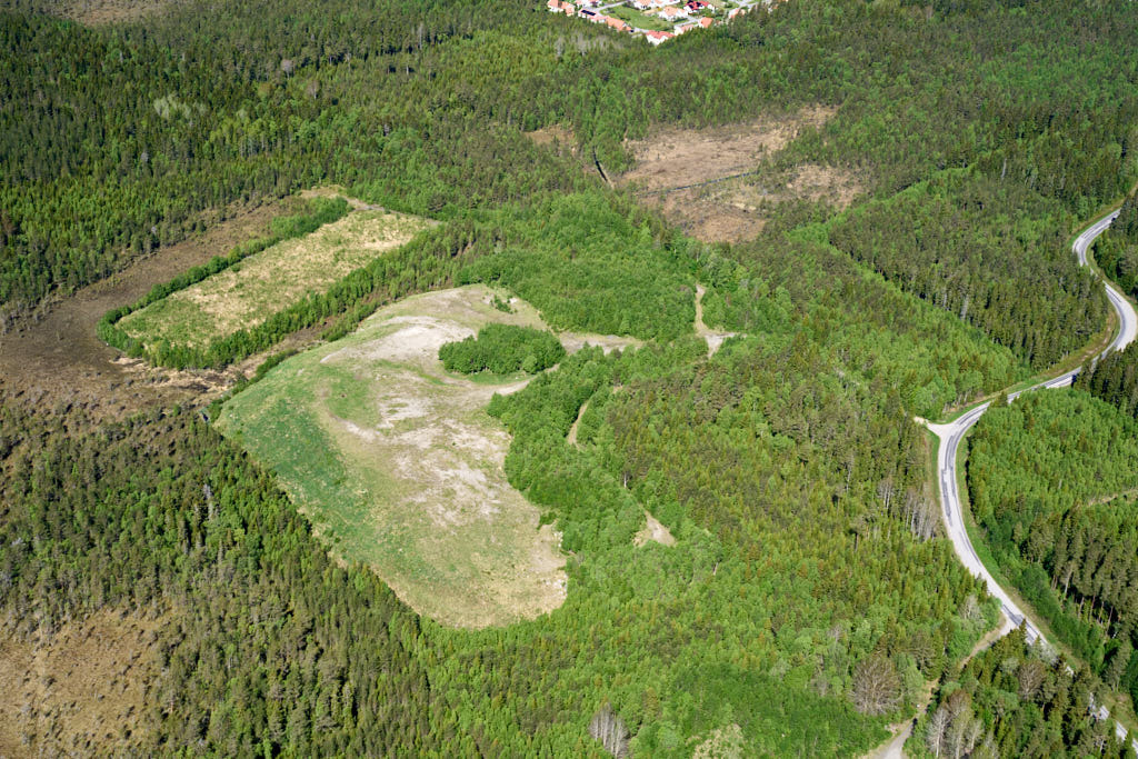 En bild från luften visar  år 2026.