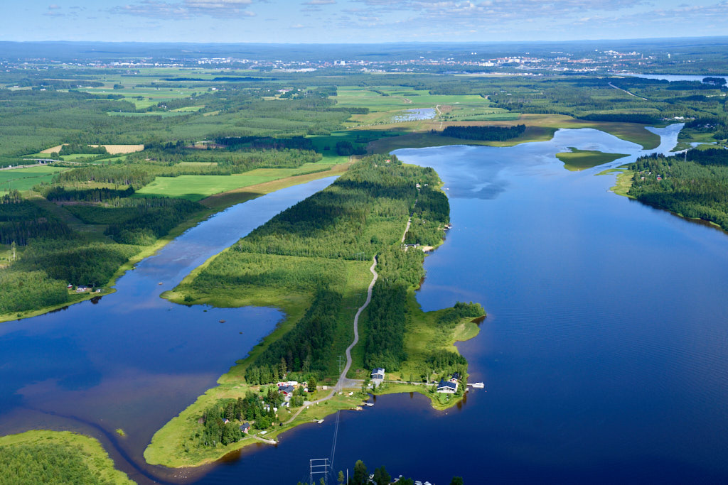 Vy över Västerfjärden 2026, med fokus på välkända landmärkena som 